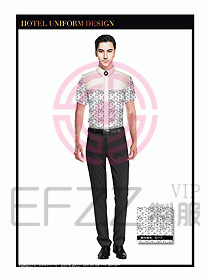 酒店西餐服務員制服設計946