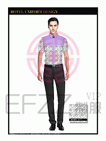 酒店西餐服務員制服設計944