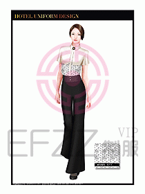 酒店西餐服務(wù)員制服設(shè)計948