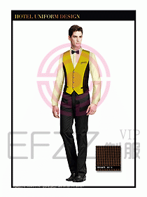酒店西餐服務員制服設計952