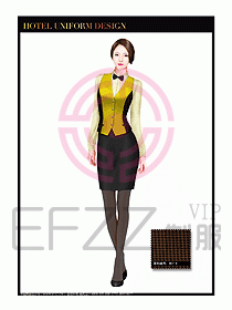 酒店西餐服務員制服設計954