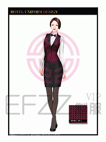 酒店西餐服務員制服設計963