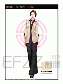 酒店西餐服務(wù)員制服設(shè)計(jì)974