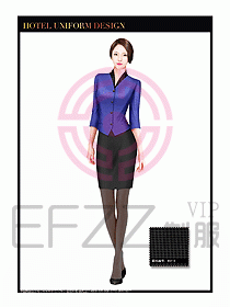 酒店西餐服務員制服設計1002