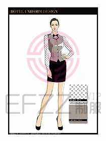 酒店西餐服務(wù)員制服設(shè)計1017