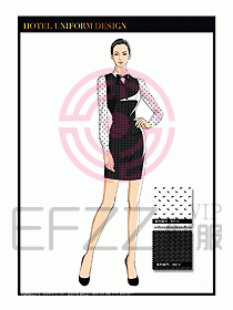 酒店西餐服務員制服設計1015