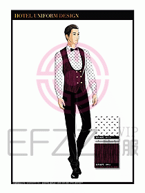 酒店西餐服務(wù)員制服設(shè)計(jì)1013