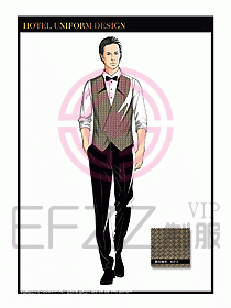 酒店西餐服務(wù)員制服設(shè)計(jì)1025