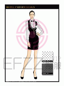 酒店西餐服務(wù)員制服設(shè)計1028
