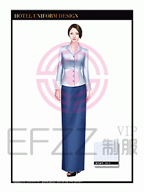 酒店制服西餐咨客服裝設計393