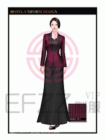 酒店制服西餐咨客服裝設計403