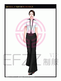 酒店制服西餐咨客服裝設計409
