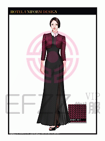 酒店制服西餐咨客服裝設(shè)計415