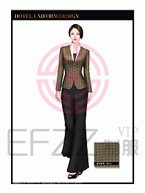 酒店制服西餐咨客服裝設計420