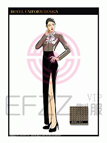 酒店制服西餐咨客服裝設計441