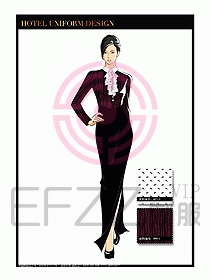 酒店制服西餐咨客服裝設(shè)計(jì)439