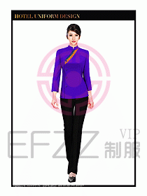 酒店制服客房服務員工衣設計393