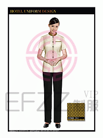 酒店制服客房服務員工衣設計426