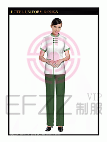酒店制服客房服務員工衣設計428