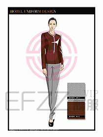 酒店制服客房服務員工衣設計437