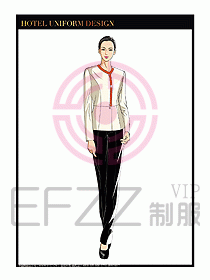 酒店制服客房服務員工衣設計453
