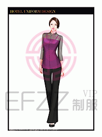 酒店服裝中餐服務(wù)員制服設(shè)計(jì)1412