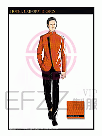 酒店服裝中餐服務(wù)員制服設(shè)計(jì)1430