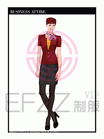 職業空姐裝制服設計圖510