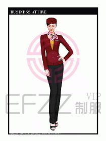 職業空姐裝制服設計圖513