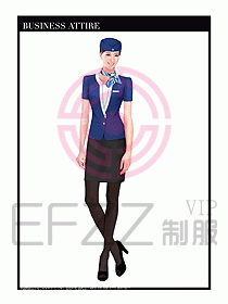 職業空姐裝制服設計圖518