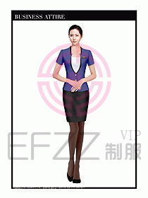 職業(yè)空姐裝制服設(shè)計(jì)圖525