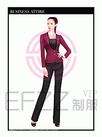 職業(yè)空姐裝制服設(shè)計(jì)圖527