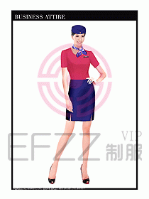 職業空姐裝制服設計圖538