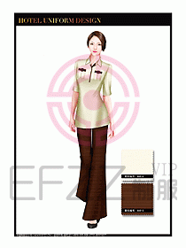 SPA水療會所服務(wù)員服裝設(shè)計(jì)379