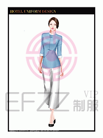 SPA水療會所服務(wù)員服裝設(shè)計391