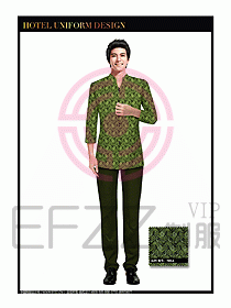 餐飲服務員茶藝師制服設計1456