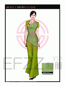 餐飲服務員茶藝師制服設計1471