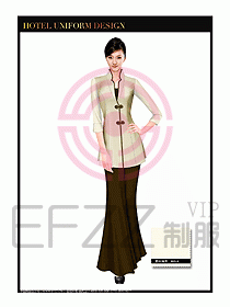 餐飲服務員茶藝師制服設計1484
