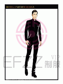 酒店門童保安行李生制服設(shè)計919