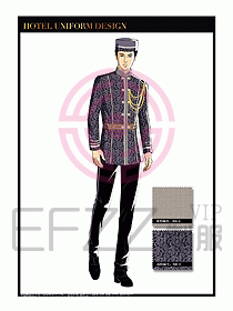 酒店門童保安行李生制服設(shè)計934