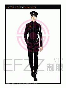 酒店門童保安行李生制服設(shè)計(jì)938