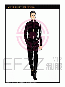 酒店門童保安行李生制服設計940