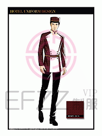 酒店門童保安行李生制服設計946