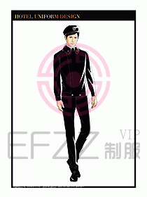 酒店門童保安行李生制服設計970