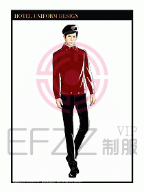 酒店門童保安行李生制服設(shè)計969