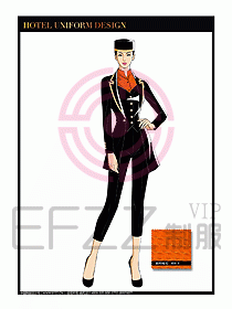酒店門童保安行李生制服設計972