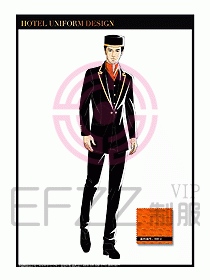 酒店門童保安行李生制服設計983