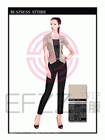 專賣店營業員職業裝設計圖1244