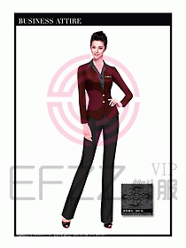 專賣店營業員職業裝設計圖1253