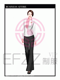 專賣店營業(yè)員職業(yè)裝設(shè)計圖1265